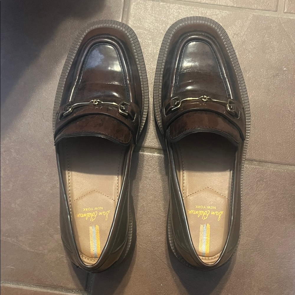 Sam Edelman Dark Brown Leather Loafers